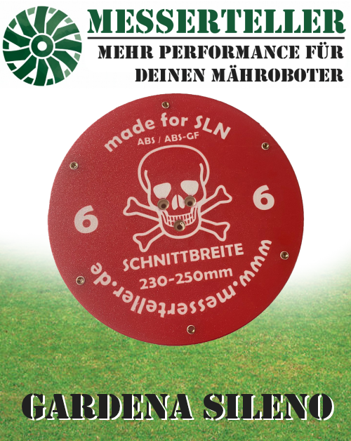 Bis 255mm Schnittbreite für Sileno Mähroboter